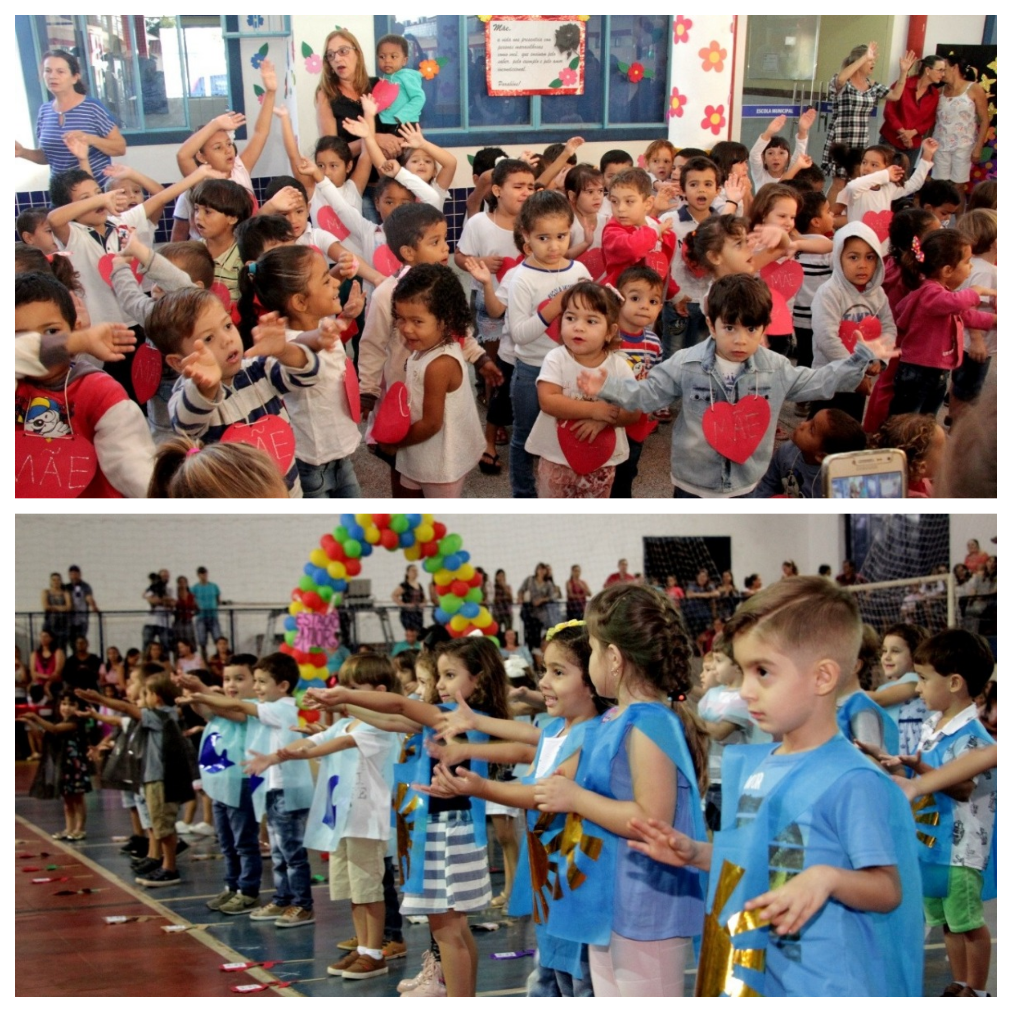 Homenagem às mamães nas escolas municipais de Urânia