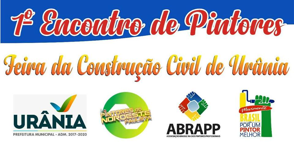 Urânia terá 1º Encontro de Pintores e Feira da Construção Civil