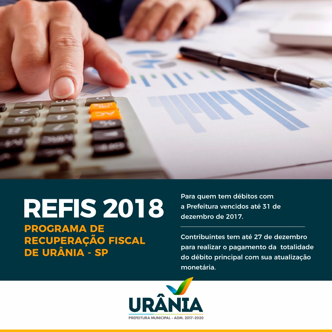 Oportunidade para quem tem dívidas com a Prefeitura de Urânia