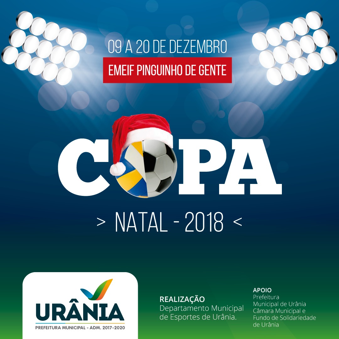  Começa nesse domingo a Copa Natal 2018 – Urânia