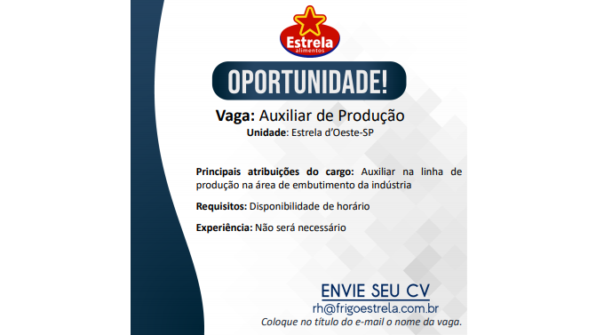 Oportunidade!