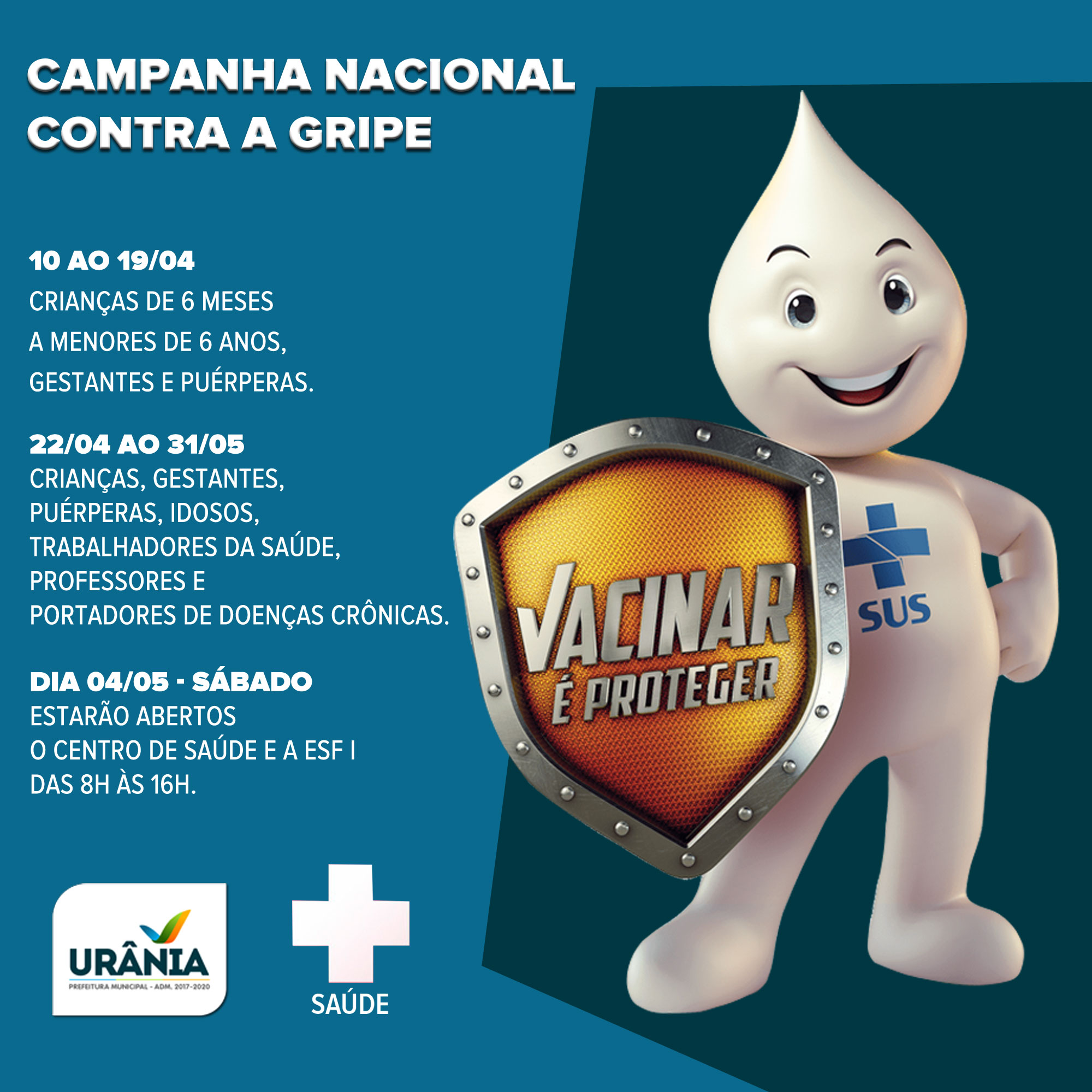 Campanha de vacinação contra a gripe