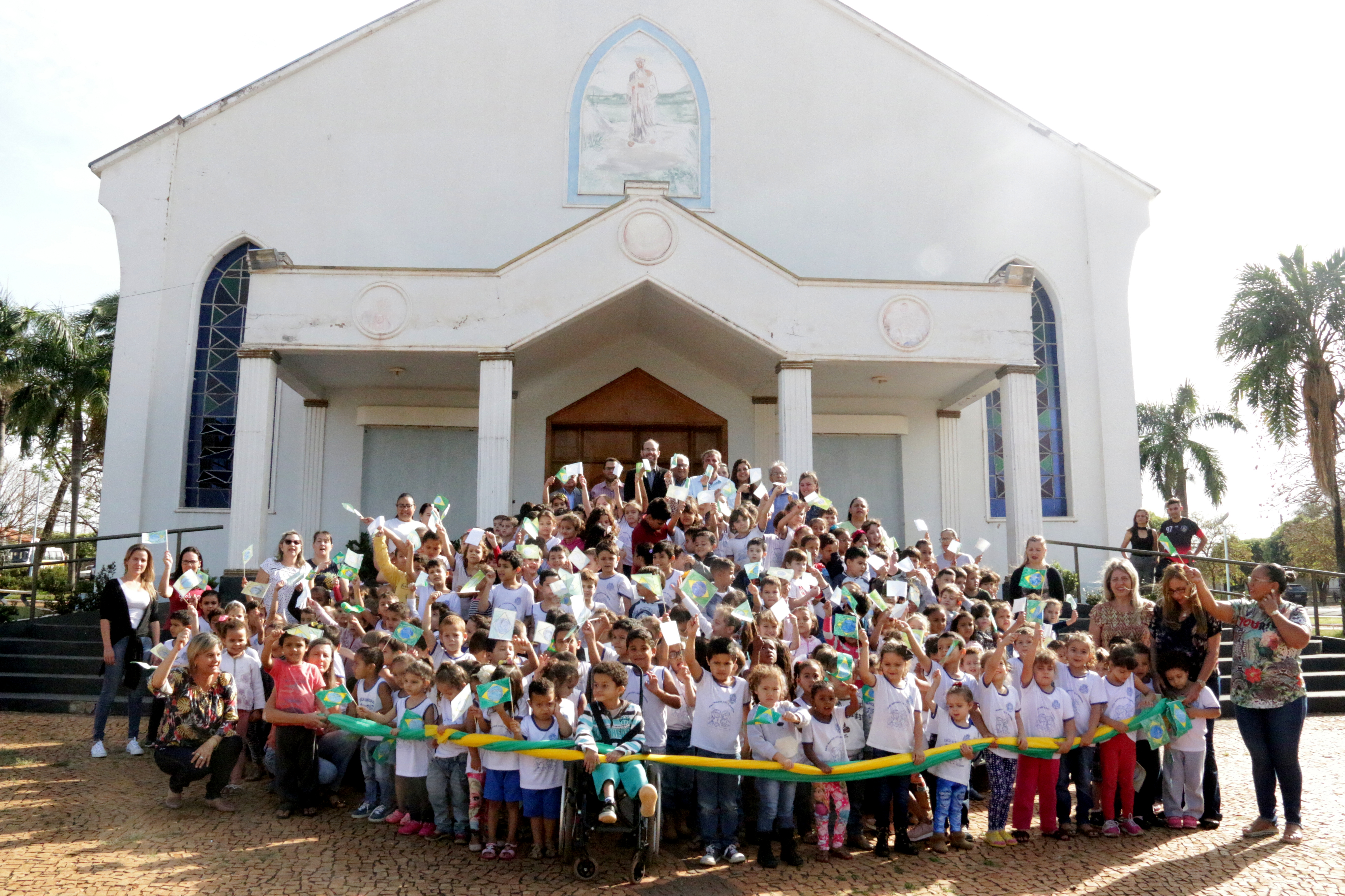 Ato cívico na Praça da Matriz comemora o dia 7 de setembro