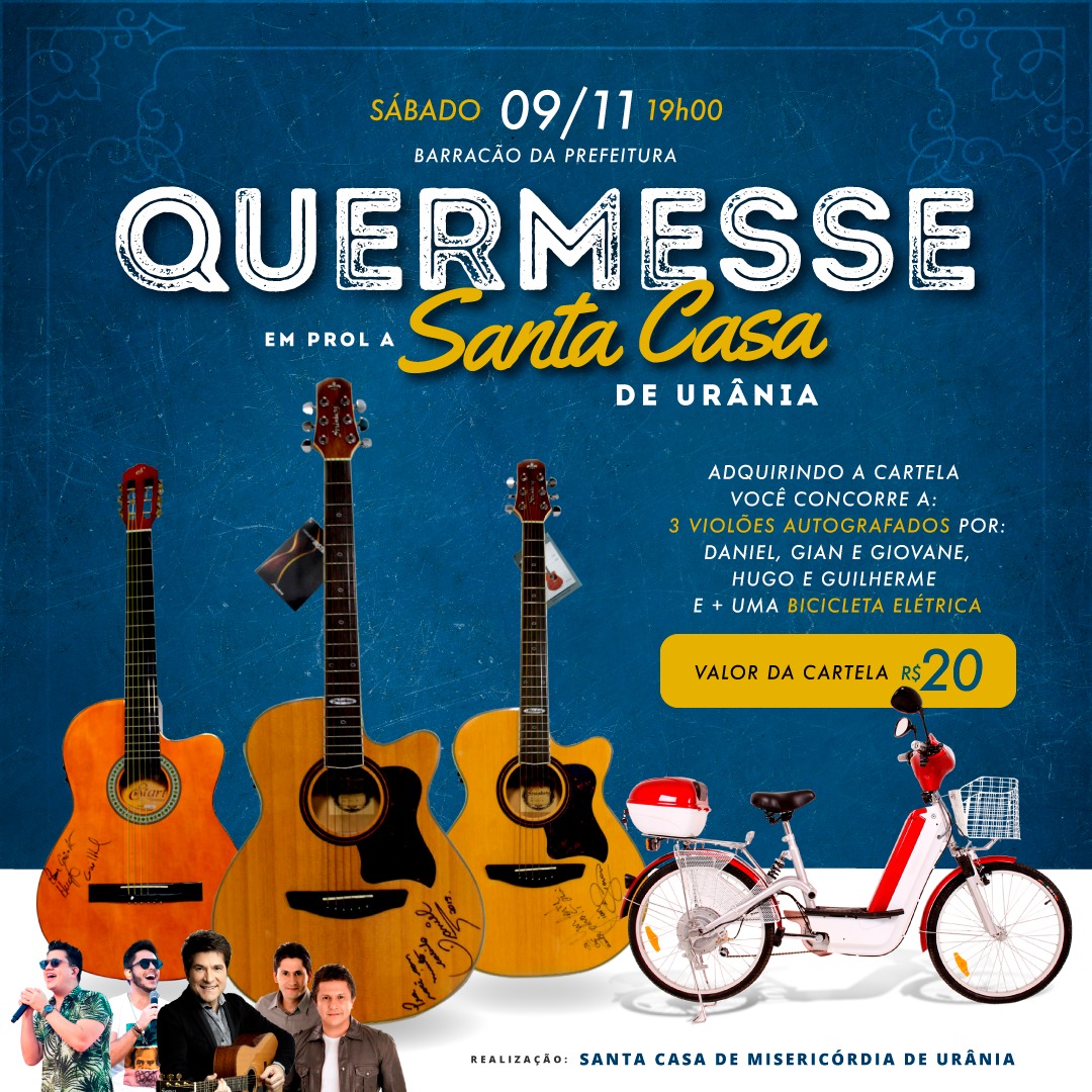 Quermesse será realizada em prol da Santa Casa de Urânia