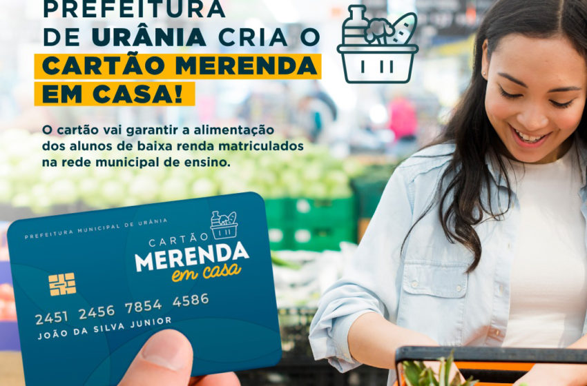 Cartão Merenda em Casa