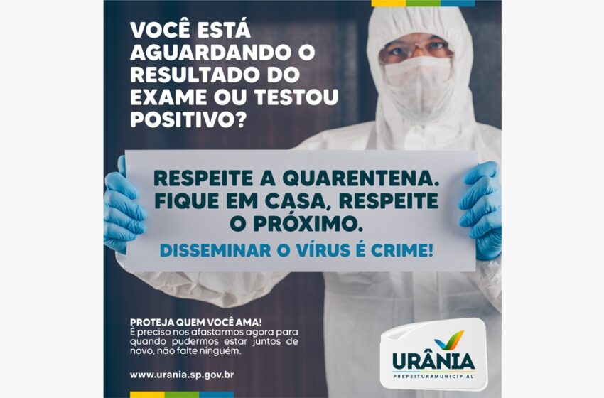 RESPEITE A QUARENTENA
