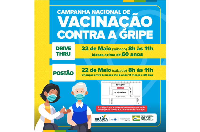 Sábado é dia D de vacinar contra a gripe
