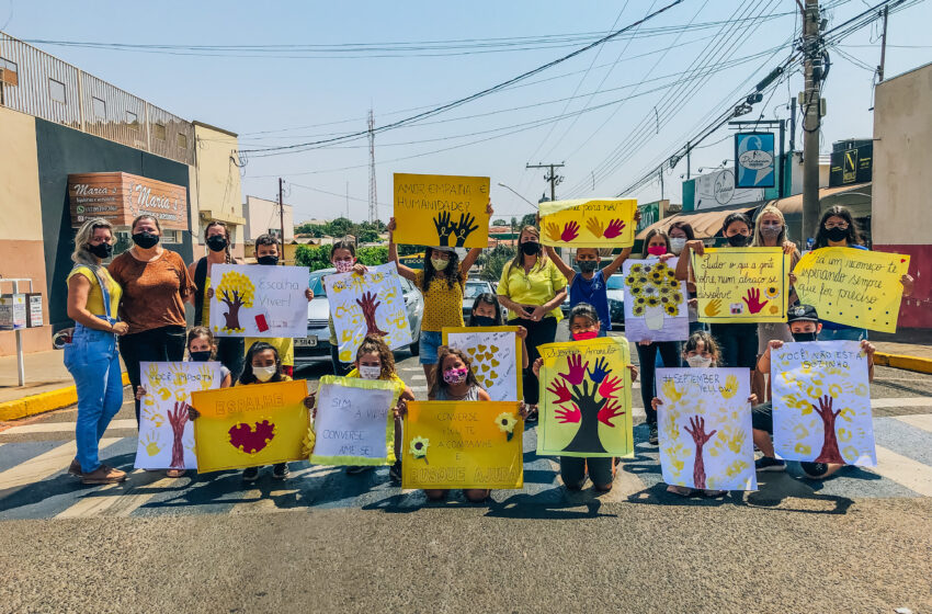 Campanha Setembro Amarelo envolve alunos da rede estadual de ensino em Urânia