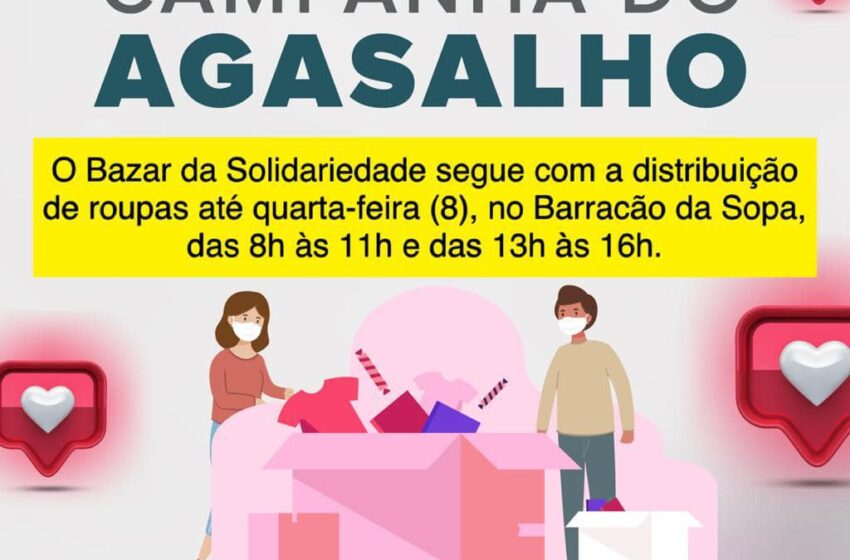 Distribuição de agasalhos segue até quarta-feira em Urânia