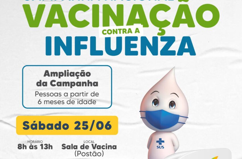  Vacina contra a Influenza será liberada neste sábado para a população em geral de Urânia