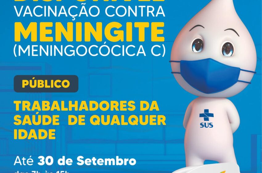  Vacinação contra a Meningite C para profissionais da Saúde segue disponível em Urânia