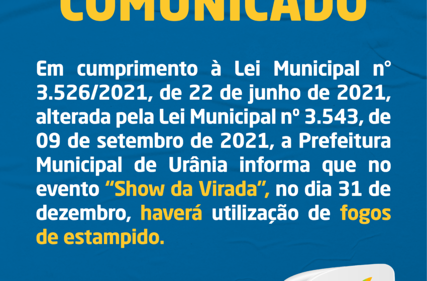  COMUNICADO