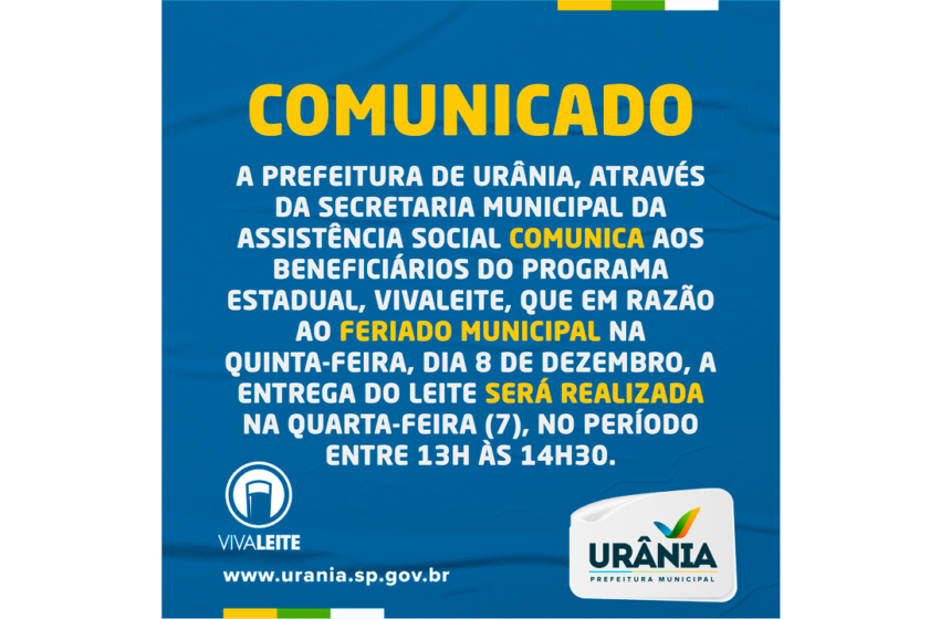 COMUNICADO VIVALEITE