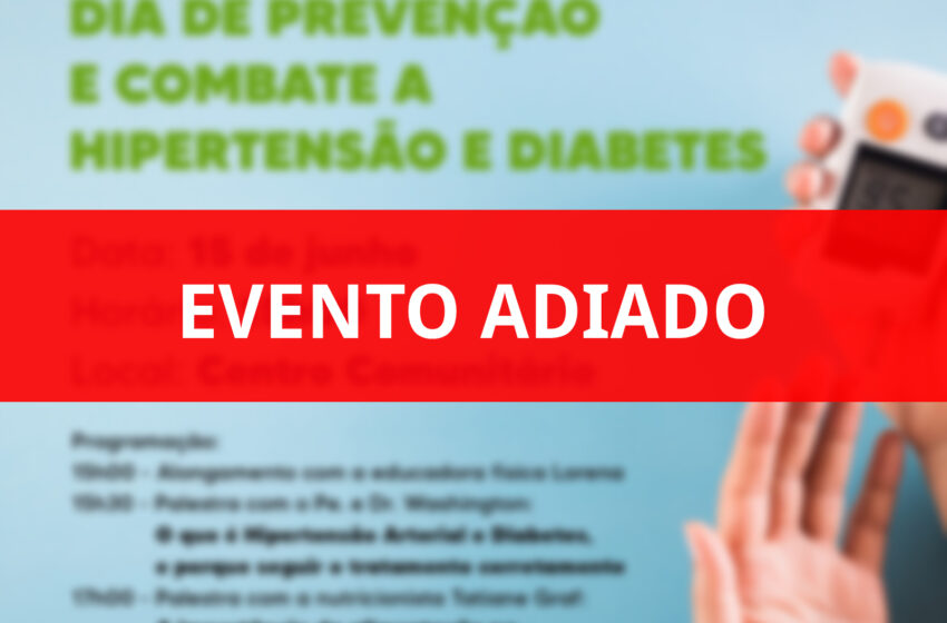 Evento adiado